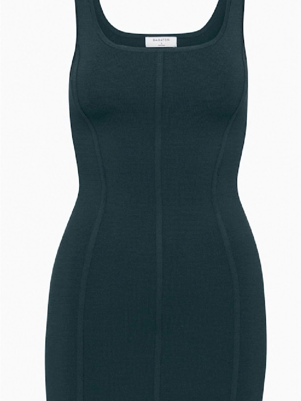 Babaton Sculpt Knit Bustier Slip Dress Navy Blue color